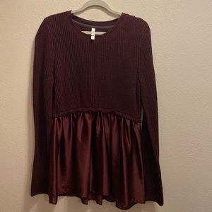 Exhilaration brand sweater. Burgundy color size extra large